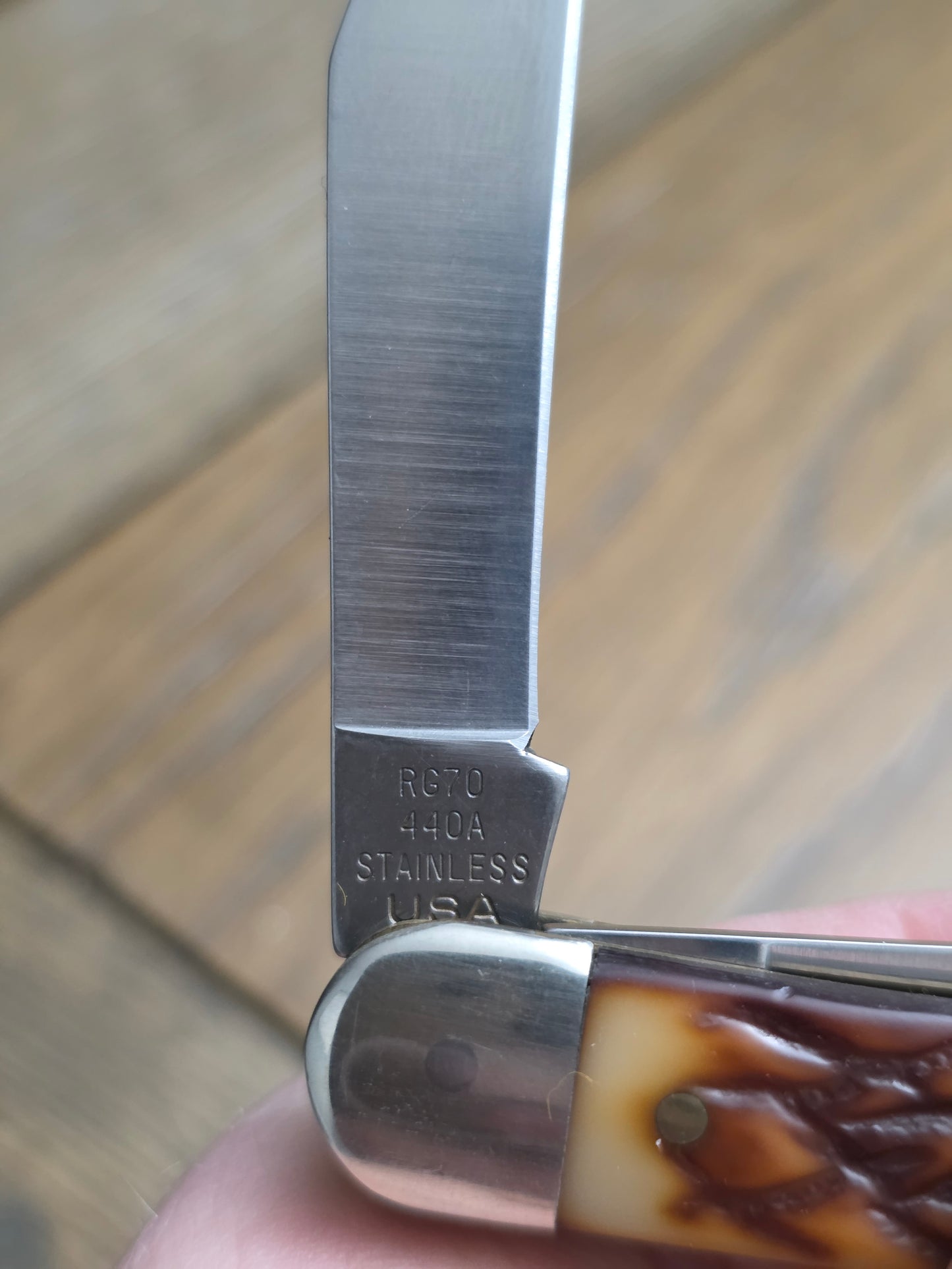 Vintage Rigid Carpenter Style Whittler Delrin Jigged Handles USA Made RG70