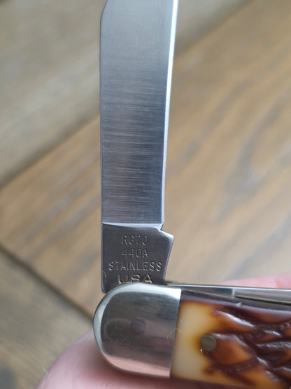 Vintage Rigid Carpenter Style Whittler Delrin Jigged Handles USA Made RG70