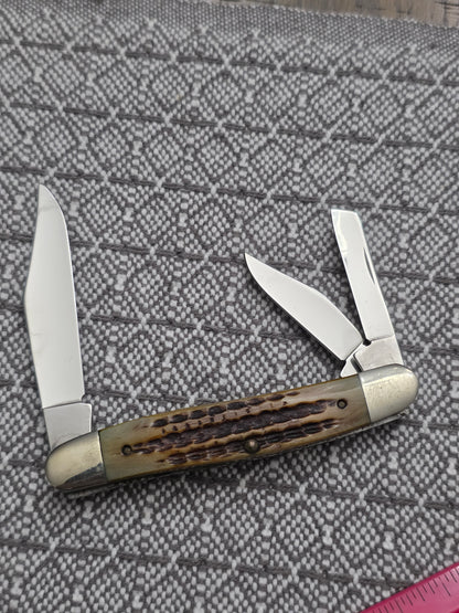 1993 Case XX SC06347 Amber Bone Whittler Style with Roman Numerals