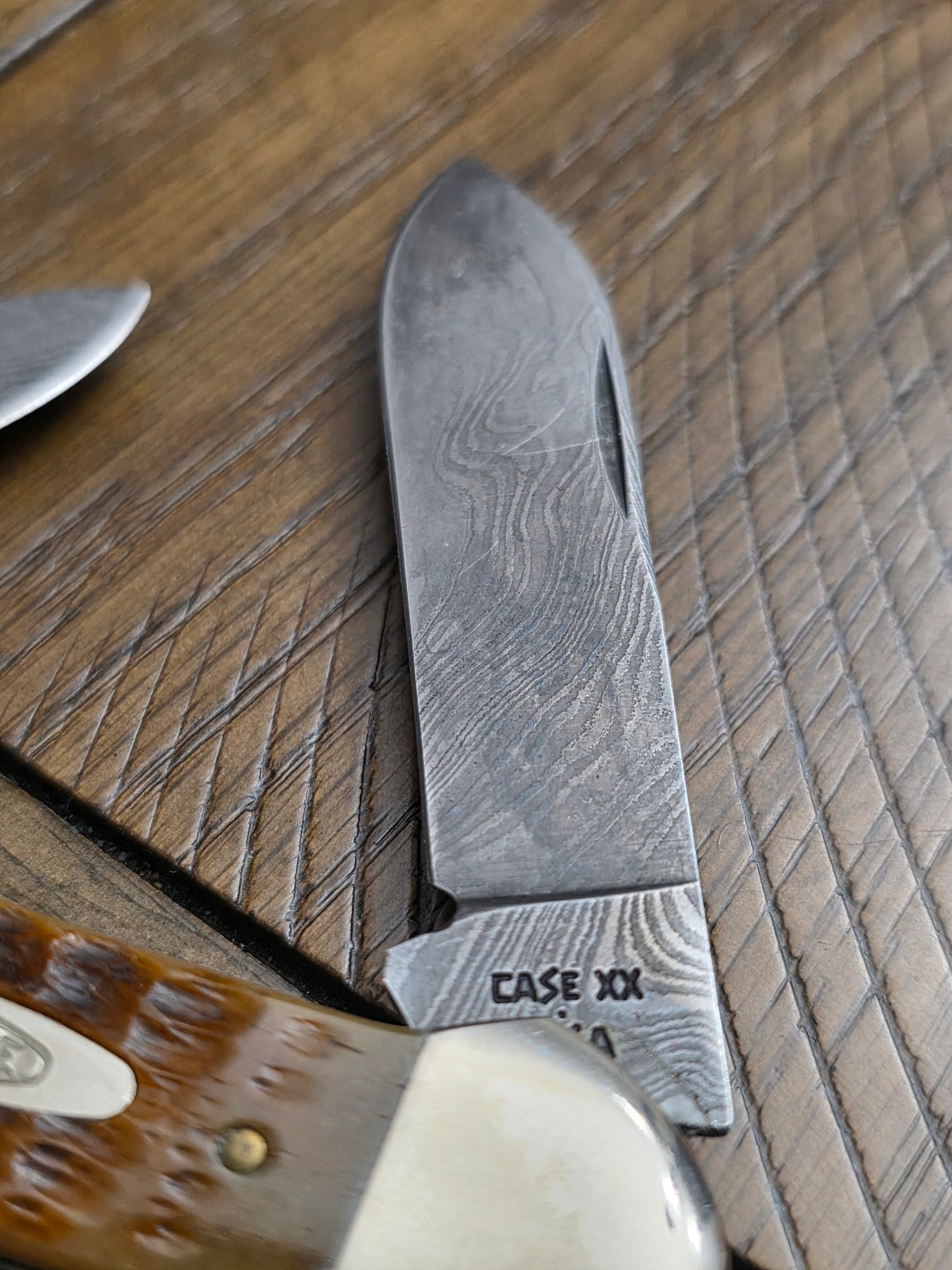 1989 Case XX Sugar Bone Damascus Canoe