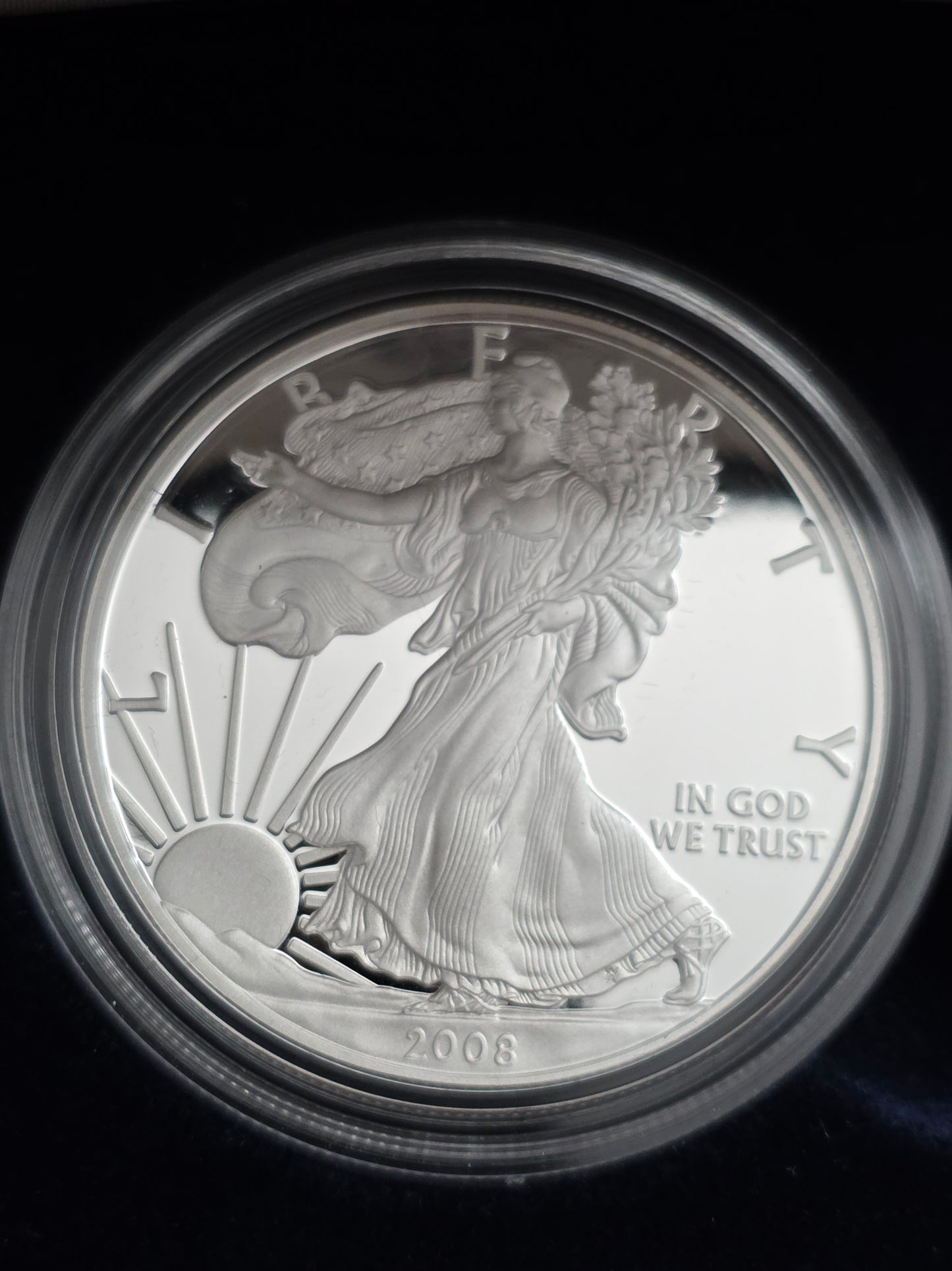 2008 SAE Proof Silver American Eagle $1 New in Box