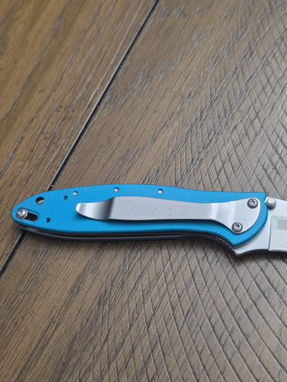 Kershaw Leek Assisted Opening Knife Teal (3" Bead Blast) 1660TEAL USA No Box