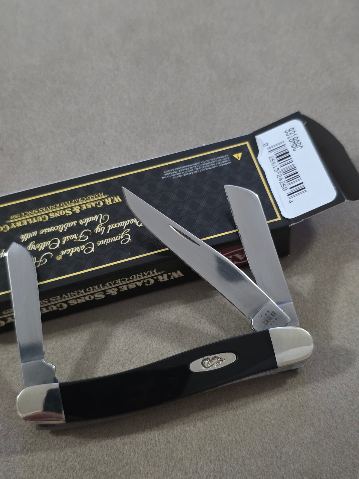 2025 Case XX American Black Coal Corelon Handle Stockman NIB 9318ABC