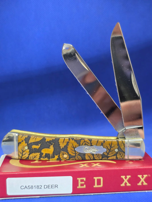 Case XX - Antique Bone Trapper - Deer Wildlife Series - CA58182-Deer