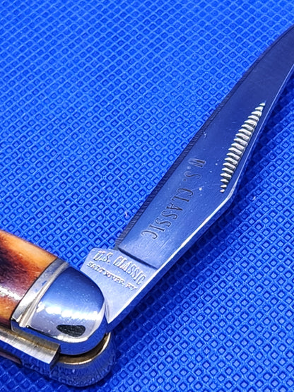 US Classic Muskrat with Brown Bone Stag Handles EM2567017BBJS
