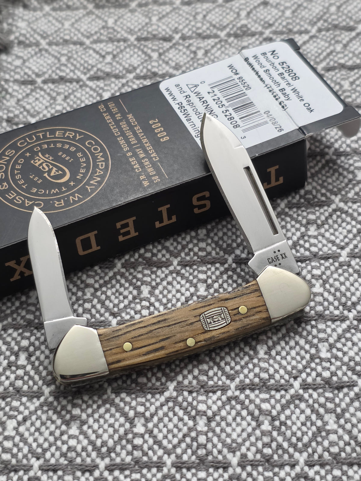 2026 Case XX Bourbon Barrel Wood Handle Baby Butterbean Exclusive 52808