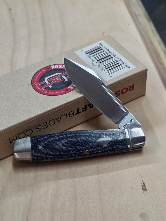 Rosecraft - Barren Fork Jack Blue Denim Micarta - RCT031 BDM