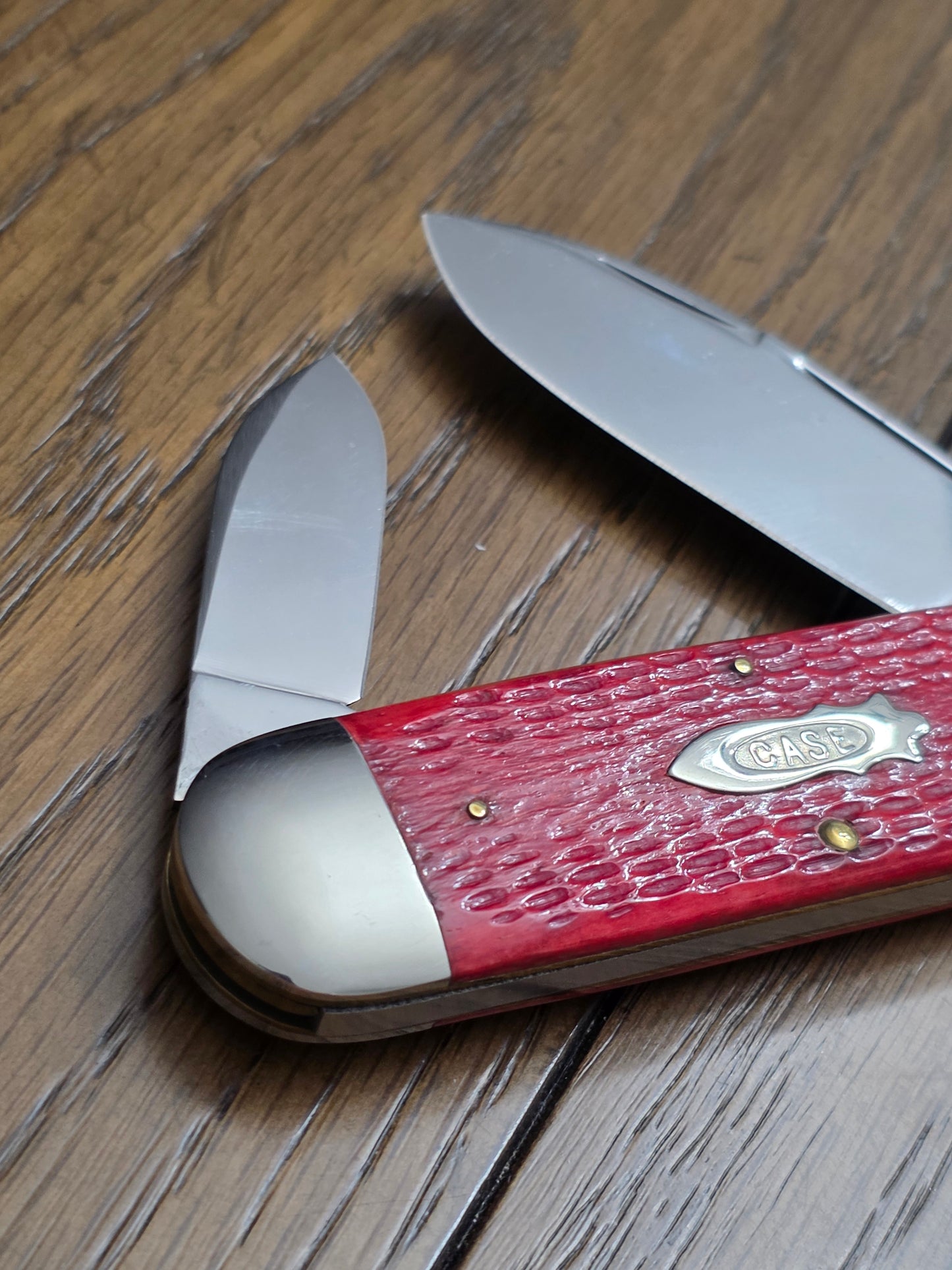 1996 Case XX Classic Elephant Toe Red Jigged Bone Double Pull