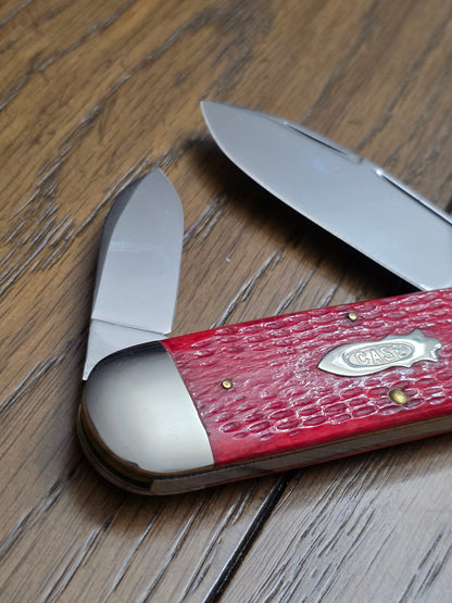 1996 Case XX Classic Elephant Toe Red Jigged Bone Double Pull