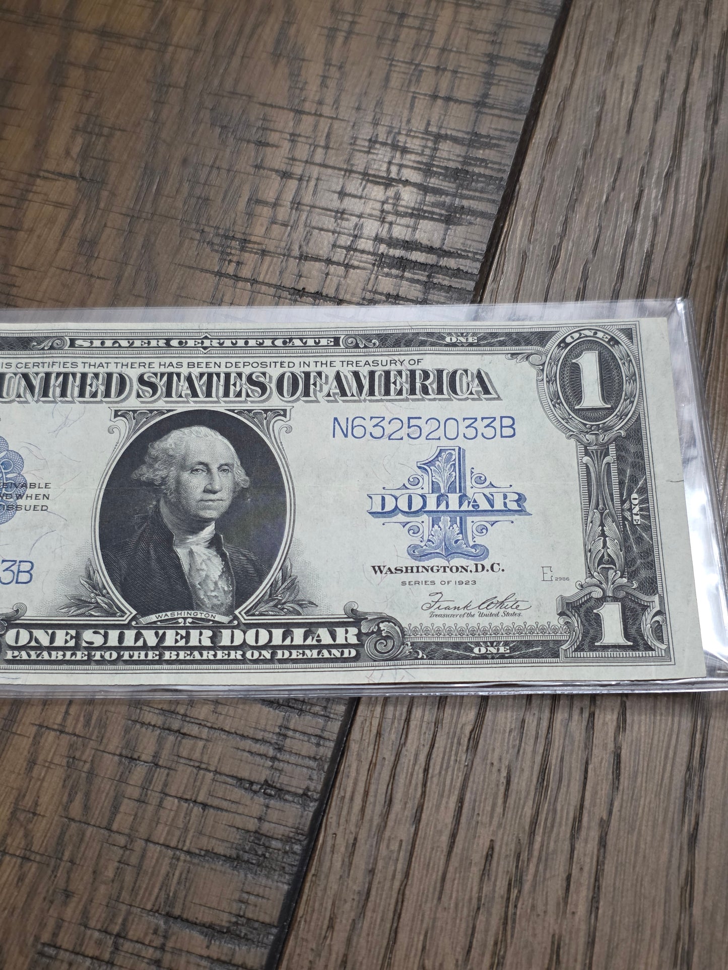 1923 Series $1 Blue Seal Silver Certificate LARGE Size Note Excellent Condition