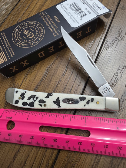 2025 Case XX Cow Print Slim Line Trapper 227263 Exclusive