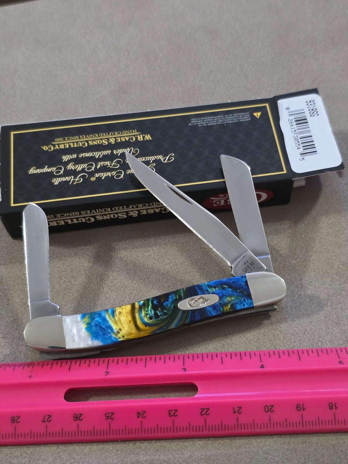 2025 Case XX Sapphire Gold Corelon Handle Stockman NIB 9318SG