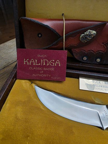 1972-1986 Buck Kalinga Yellowhorse Custom with display box #23