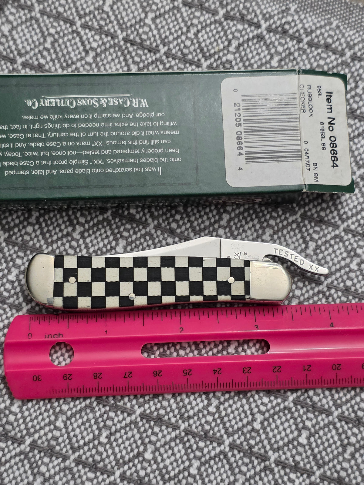 2007 Case XX Checker Flag Russlock NIB 08664