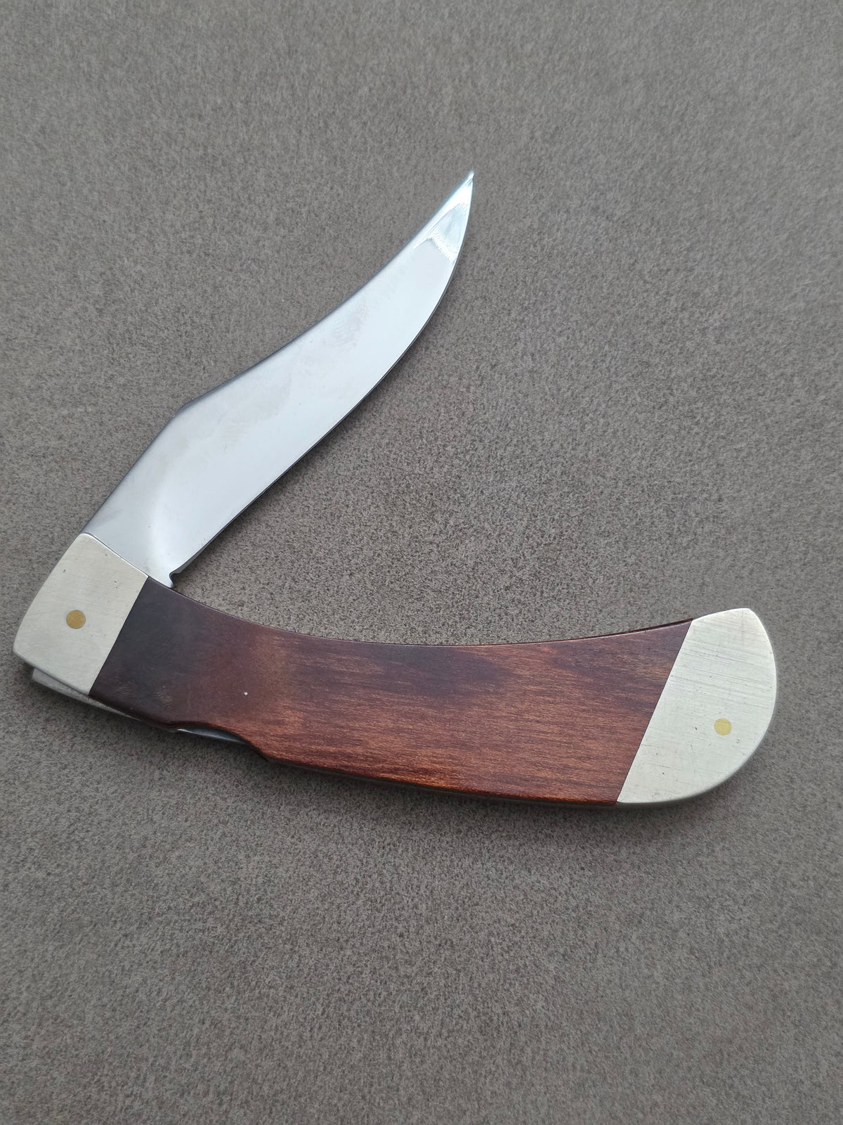 1983 Case XX Pro-Lock II Lockback Folding Knife Wood Handles New Grind Blades