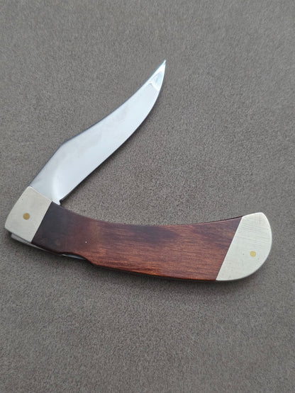 1983 Case XX Pro-Lock II Lockback Folding Knife Wood Handles New Grind Blades