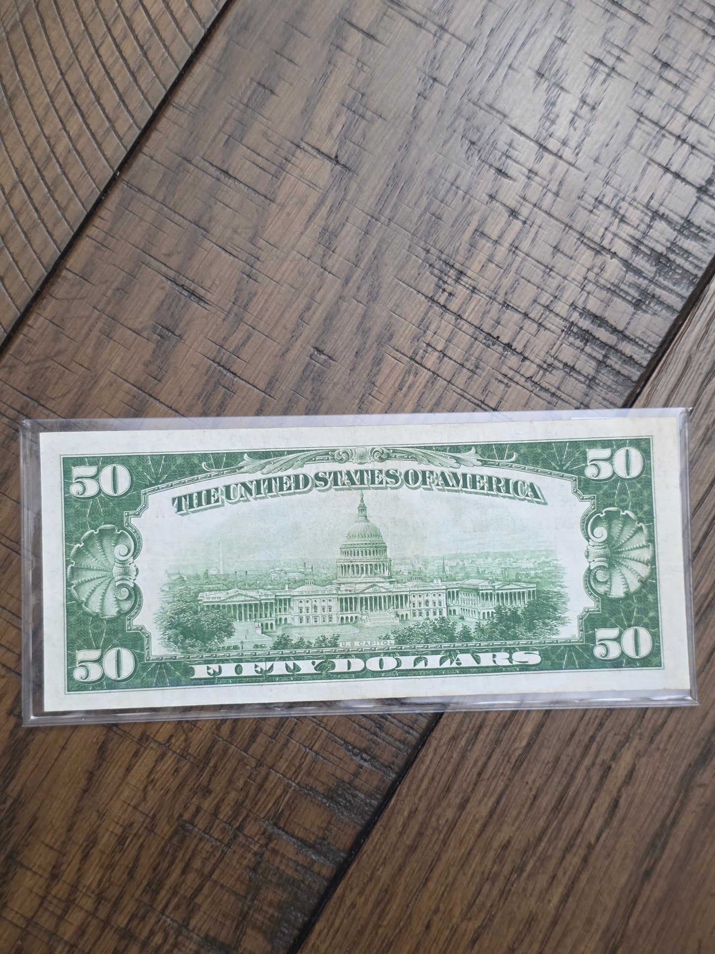 1929 $50 The First National Bank and Trust Company of Muskogee Okalahoma Bank Note