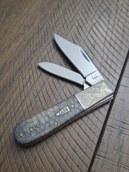 2006 Case XX Appaloosa Arrowhead Jigged Barlow with Scrolled Bolsters SMKW Exclusive