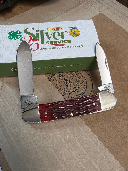 2025 Case XX CO-OP Canoe Heritage Jig Red Bone Limited Run 25th Anniversary