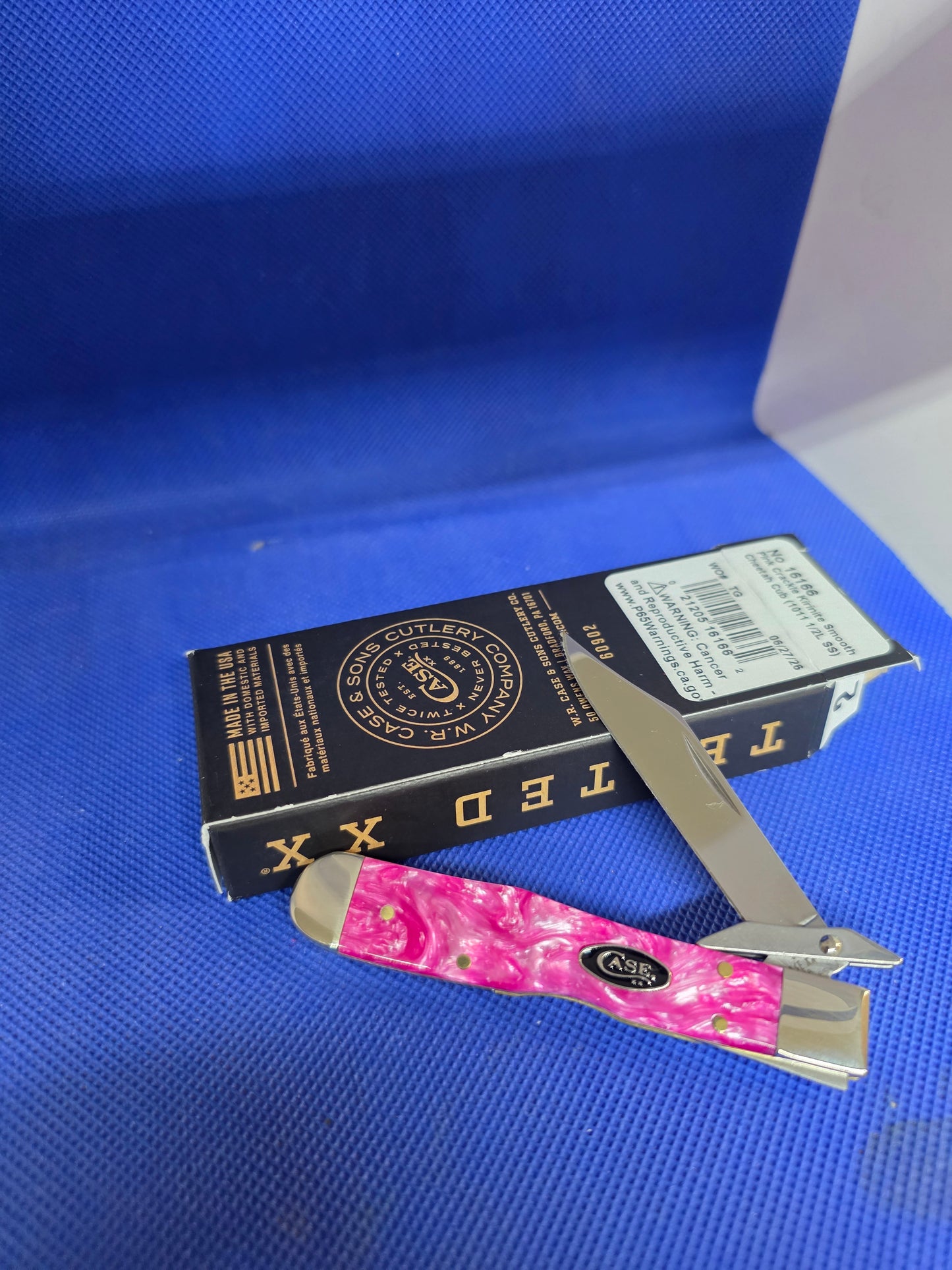 2026 Case XX Pink Crackle Kirinite Cheetah Cub 16166