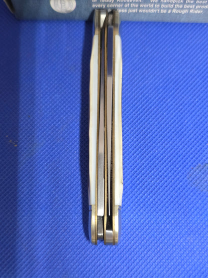 Rough Ryder - Bark Pearl Muskrat Knife - RR498 Rare Find