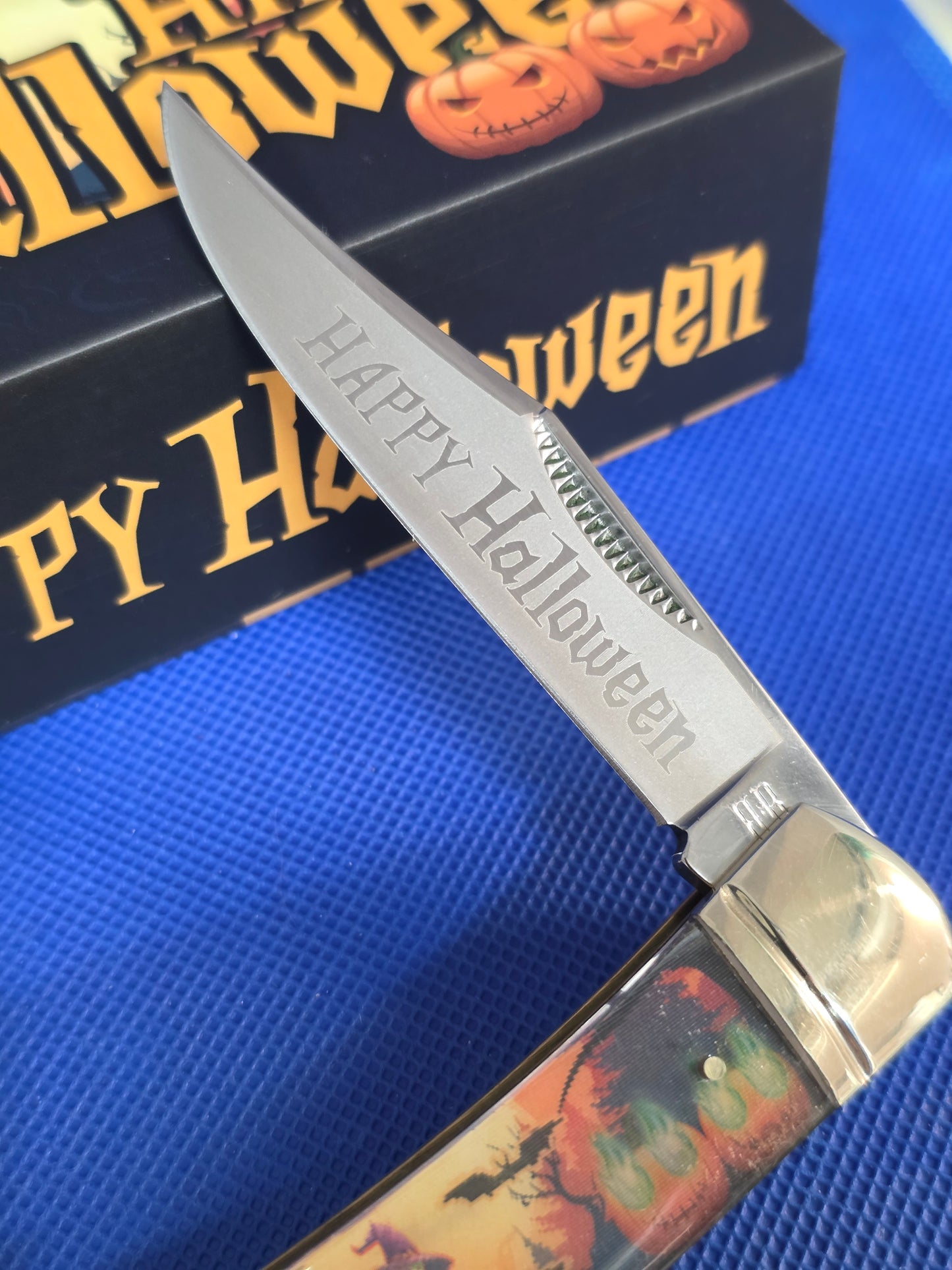 2026 Rough Ryder Halloween Knife Moose Glow in Dark Handle RR2797