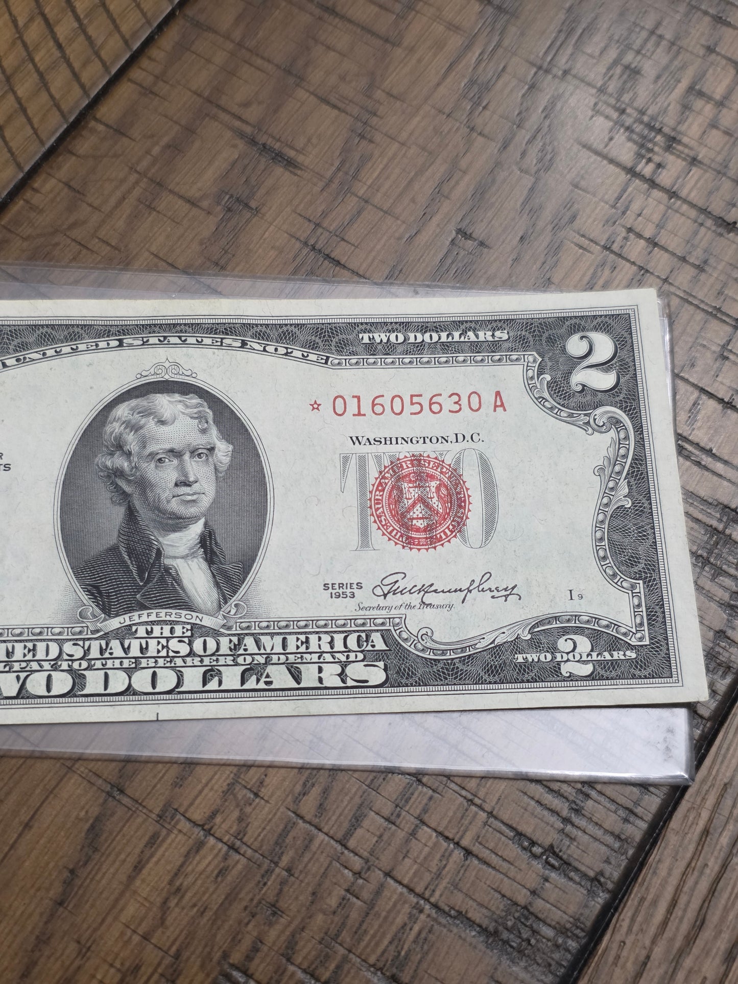 1953 $2 Dollar Red Seal United States Note *Star Note* Uncirculated Condition