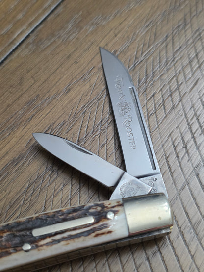 Fight N' Rooster - 2 Blade Congress with Stag Handles - Frank's Celebrated