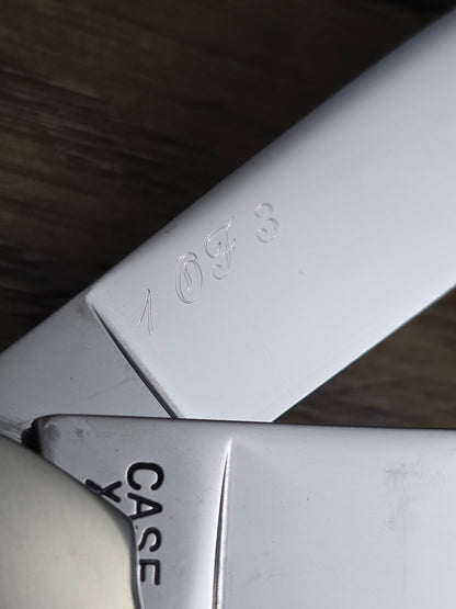 1990 Case XXX Classic Gunboat Canoe with Mother of Pearl Handles NIB