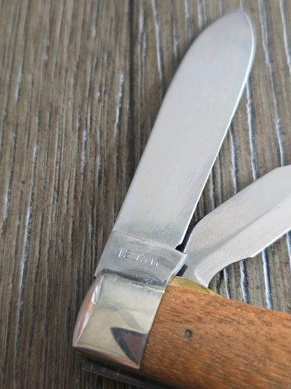 1974 Case XX Electrician's Knife with Wooden Handles unused
