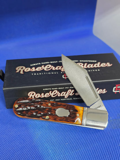 RoseCraft Blades - Loosahatchee Jack -  Brown Bone Dapper Jig - RCT010-BJB