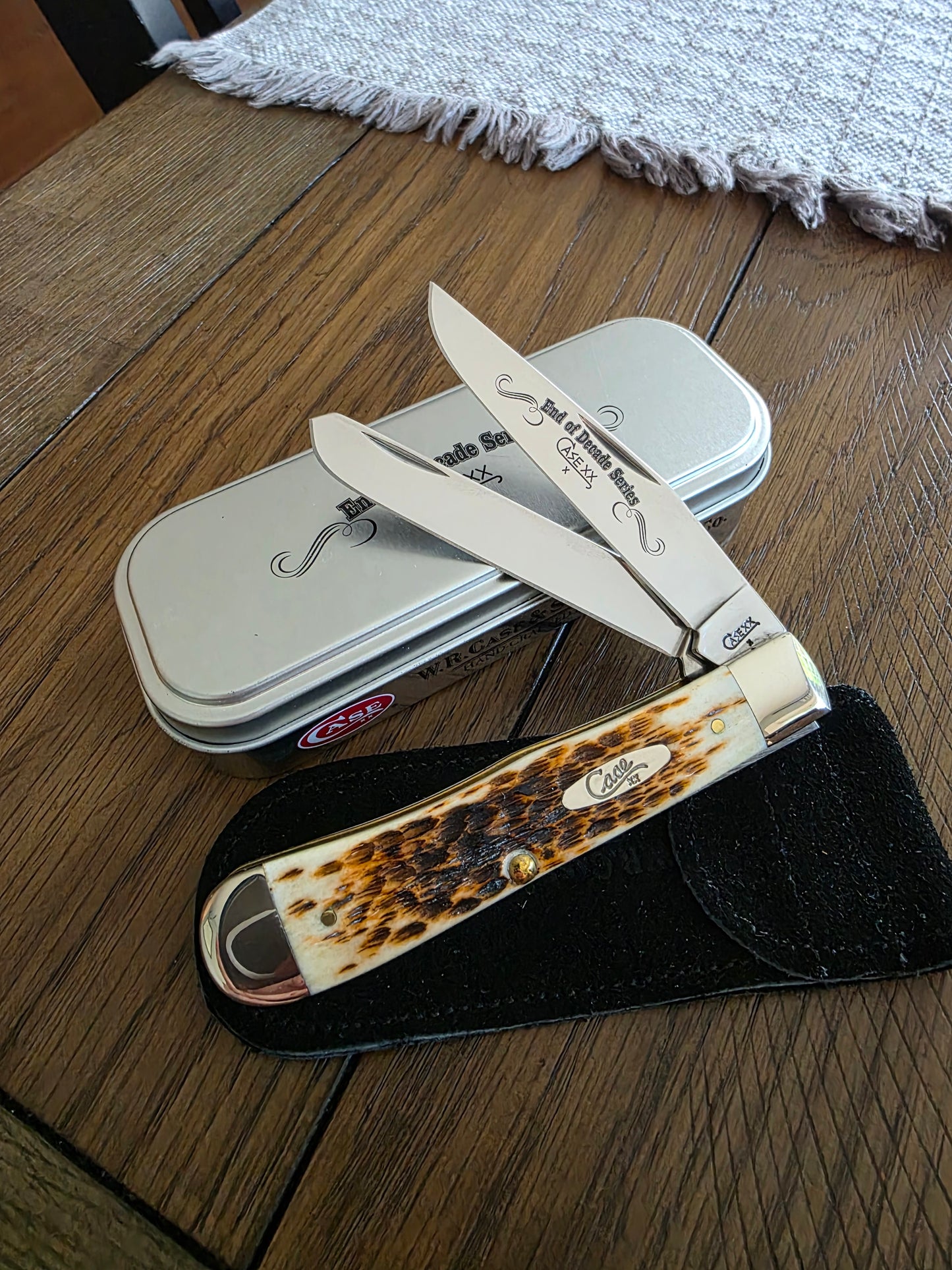 2009 Case XX Trapper Amber Bone End of Decade Series