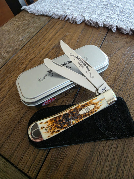 2009 Case XX Trapper Amber Bone End of Decade Series