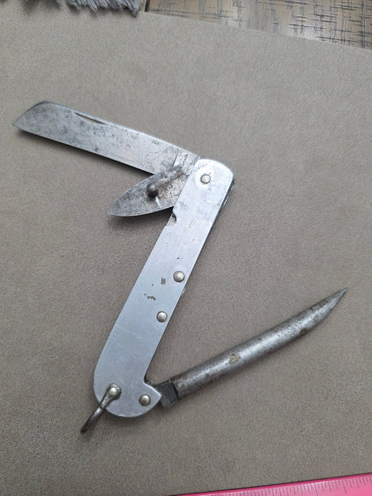 1940-64 Case XX Navy Knife Aluminum Handle with Marlin Spike & Can Opener