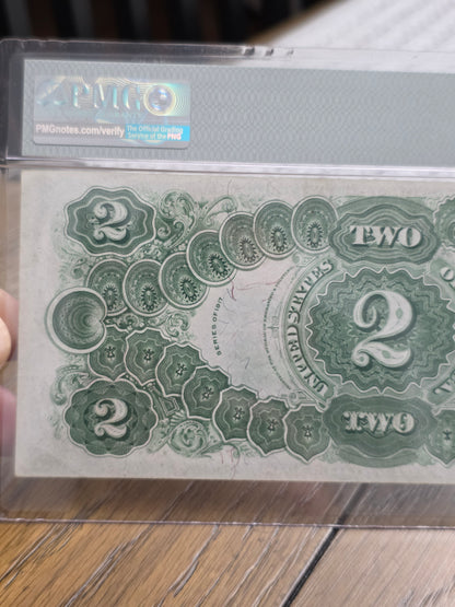 1917 Series $2 USN Two Dollar United States Note Choice VF35