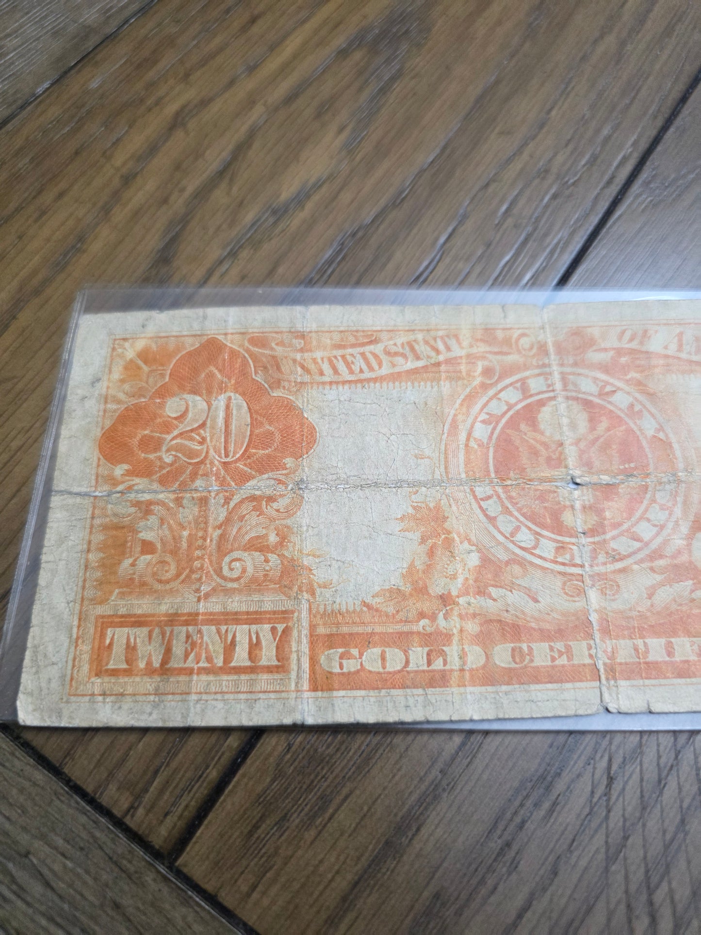 1922 Series Large Size $20 Gold Certificate