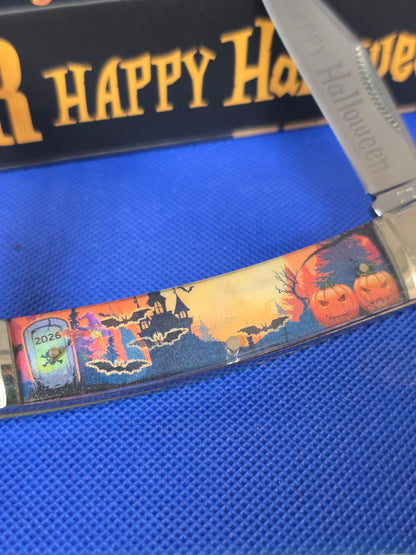2026 Rough Ryder Halloween Knife Moose Glow in Dark Handle RR2797