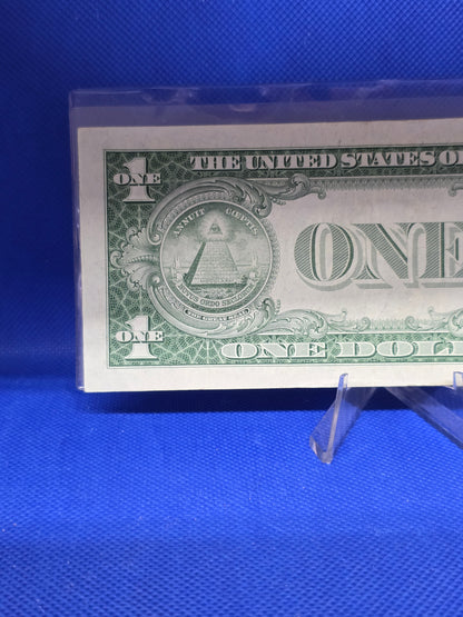 1935 Series F $1 Dollar Silver Certificate Blue Seal Star Note VF condition