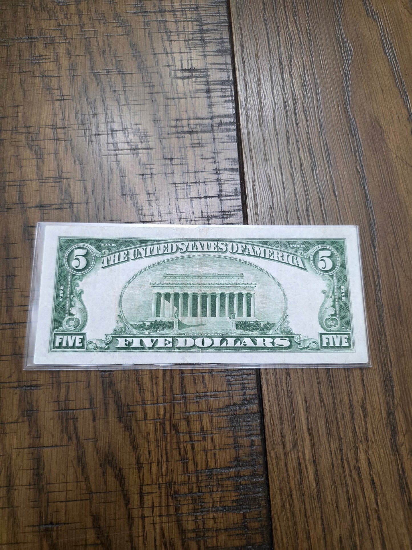 1934 Series A $5 Yellow Seal Silver Certificate Emergency issued
