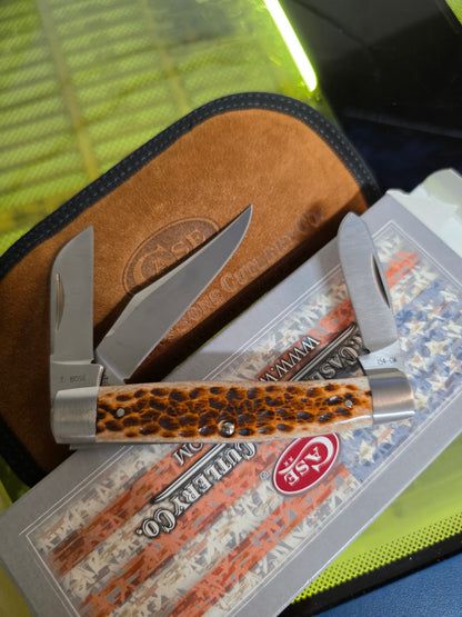 2018 Case XX Tony Bose Premium Stockman Brown Bone 154CM - 07429