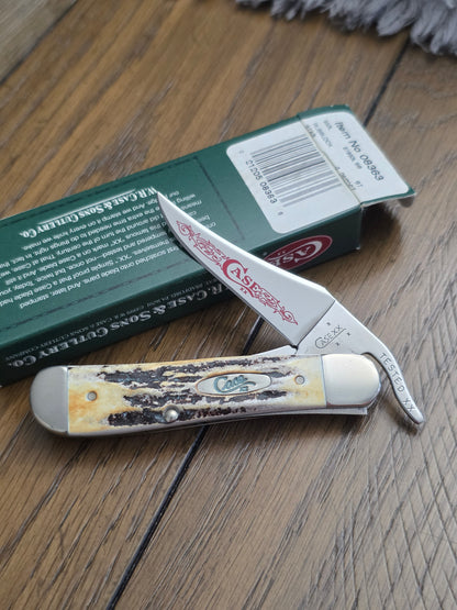 2007 Case XX Stag Russlock Red Scroll NIB 08363