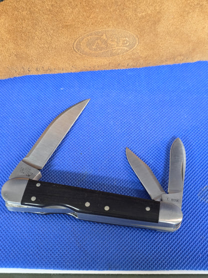 2014 Case XX Tony Bose Lockback Whittler Ebony Wood 154CM - 07217