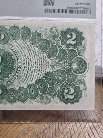 1917 Series $2 USN Two Dollar United States Note Choice VF35