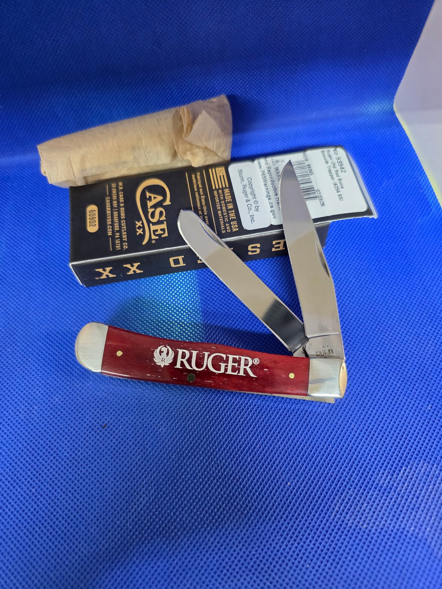 2026 Case XX Ruger Old Red Bone Trapper 53542 NIB