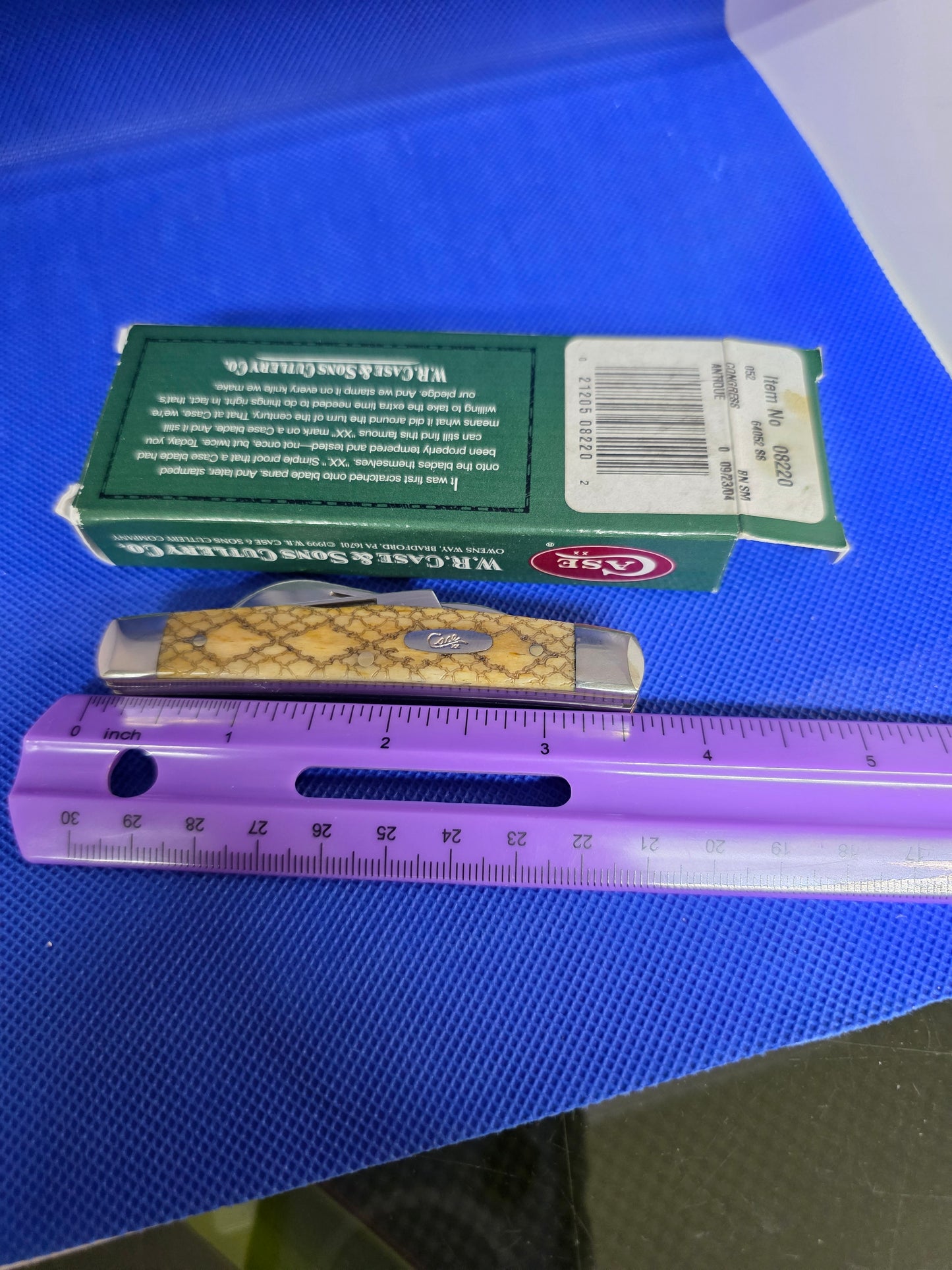 2004 Case XX Smooth Antique Rattlesnake Congress 64052 08220 SMKW Exclusive