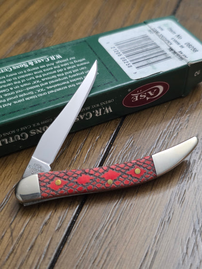 2005 Case XX Tiny Toothpick Red Rattlesnake Jig 08258 NIB