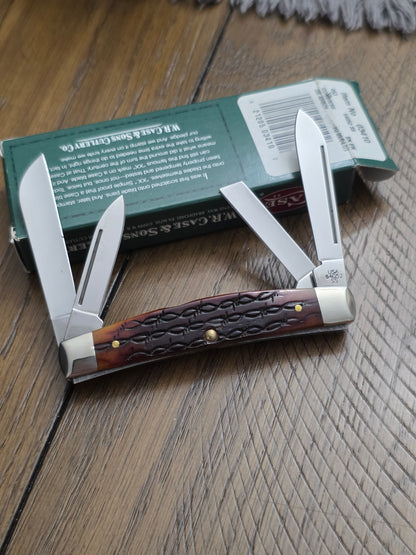 2003 Case XX Dark Amber Bone Congress Barbwire Jigged 03410 SMKW SFO