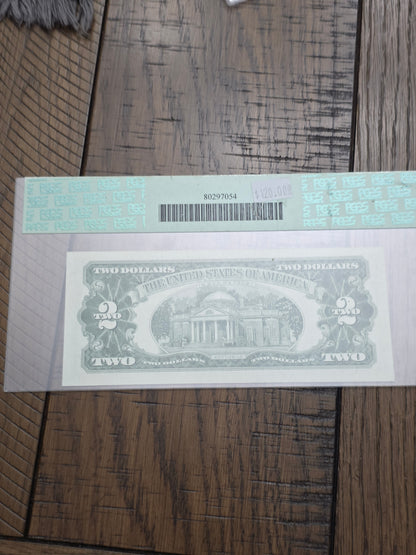 1963 A Series $2 Red Seal Star Note 64PPQ Uncirculated Very Choice New