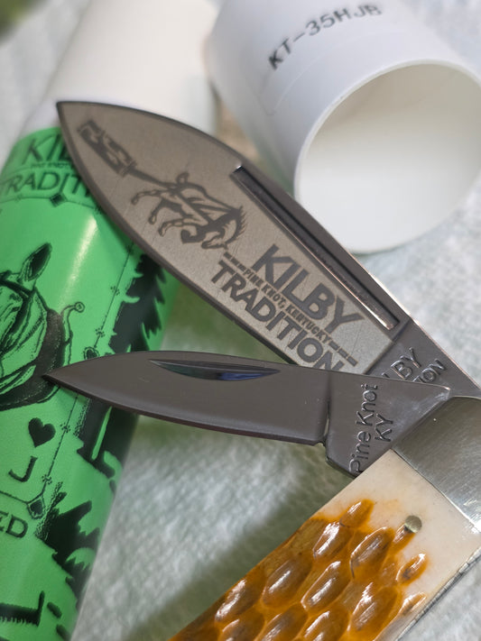 Kilby Tradition - Flop Eared Jack - Honey Bone jigged Handle- KT-35HJB
