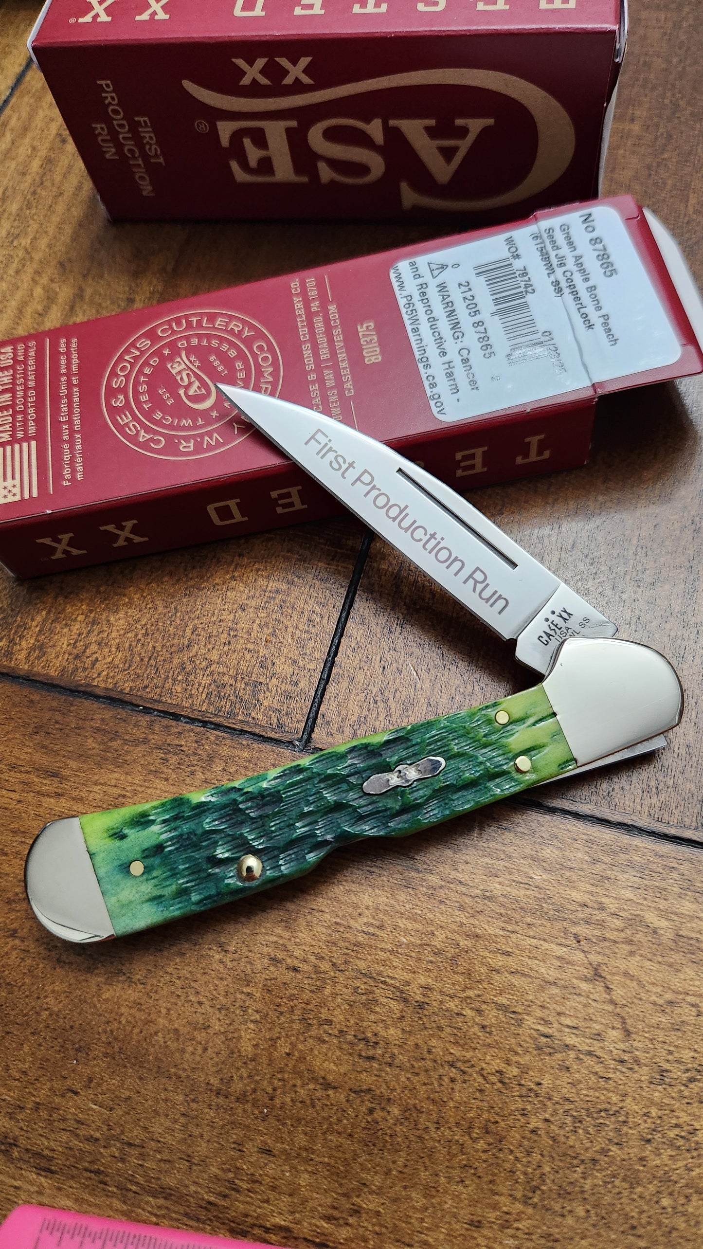 2025 Case XX Green Apple Jig Bone 61549WL Copperlock First Production Run 1 of 250 87865